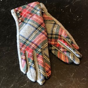 Lauren Ralph Lauren Plaid Touch Gloves (M)